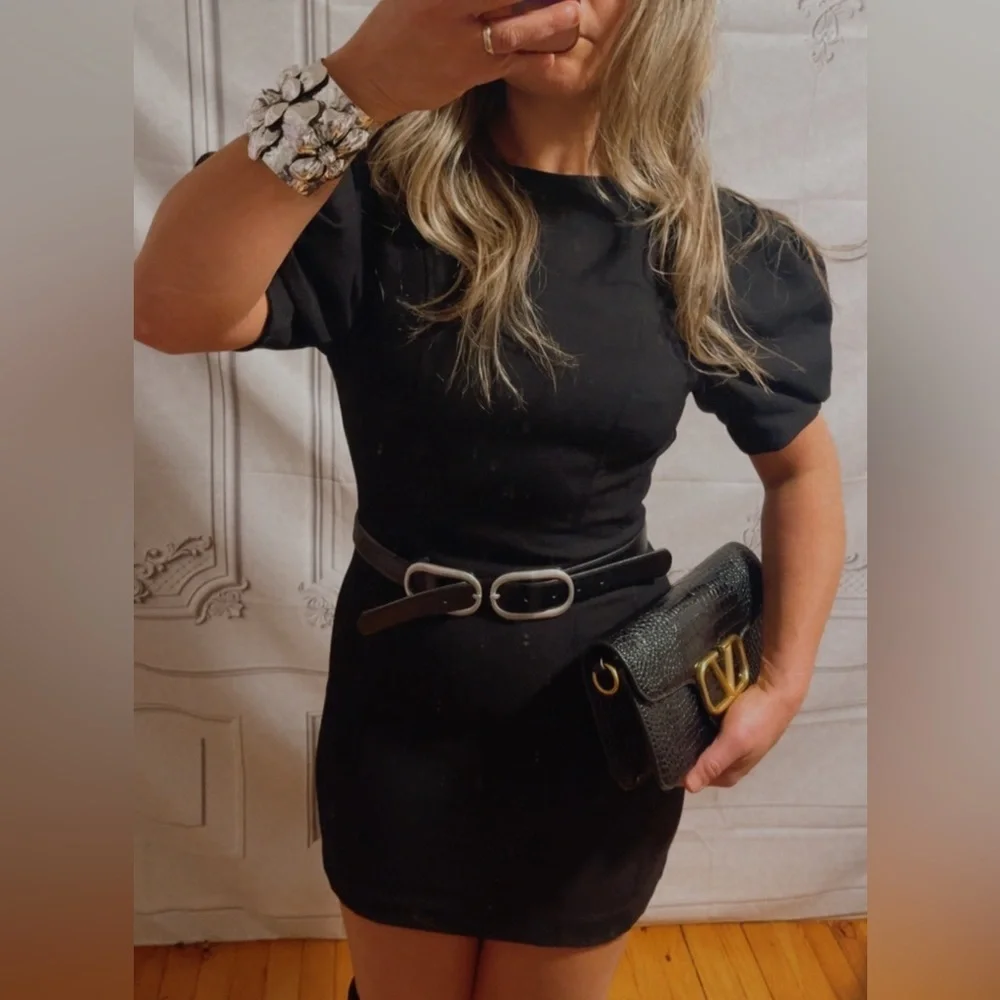 NEW ZARA VIRAL 100% LEATHER DOUBLE BUCKLE BELT